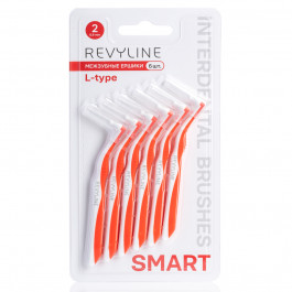 Ершики межзубные Revyline Smart L-type, размер 2 (0,50 мм) красные, 6 шт.